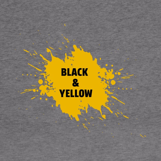 black and yellow t-shirt by animales_planet